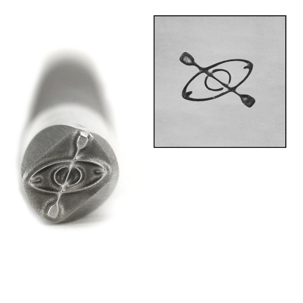 Metal Stamping Tools Advantage Series Canoe / Kayak Metal Design Stamp, 8mm